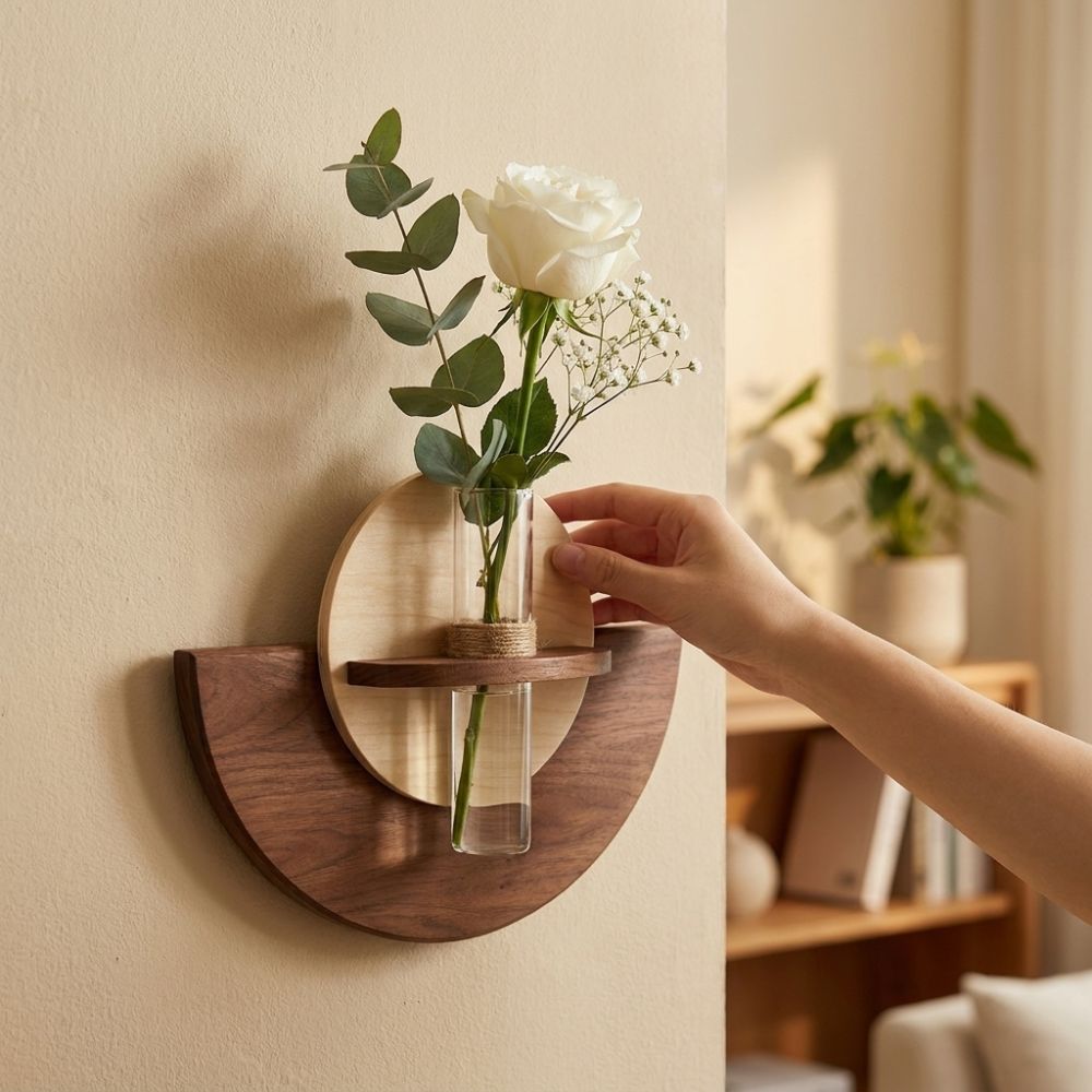 Estante de Madera Ovalado para - Flower Wall Panel reseña y precio
