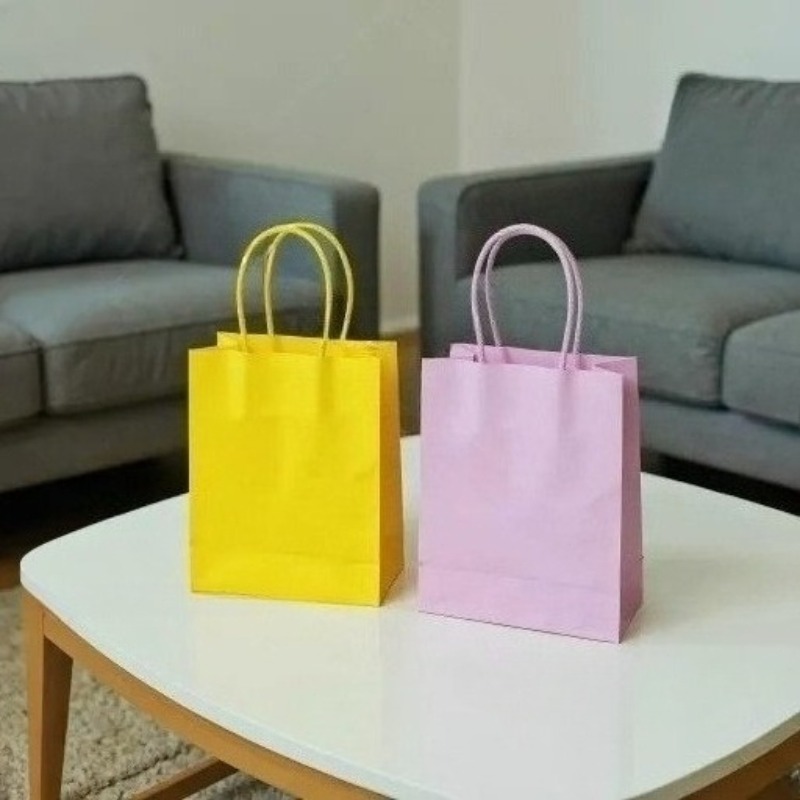 Bolsas de papel Kraft colorida - Event Party Shop reseña y precio